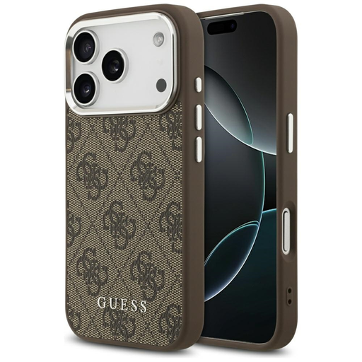 iPhone 17 Pro Max Guess Hardcase 4G Classic Logo MagSafe (GUHMP17XP4GSSMCW) - Barna tok iPhone 17 Pro Max Guess Hardcase 4G Classic Logo MagSafe (GUHMP17XP4GSSMCW) - Barna tok