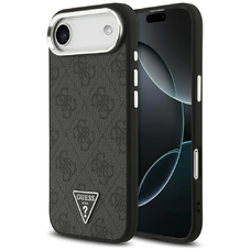 iPhone 17 Air Guess - Hardcase 4G Triangle Logo MagSafe (GUHMP17MP4TSRCMK) - Fekete tok