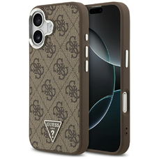 iPhone 17 Barna Guess - Hardcase 4G Triangle Logo MagSafe (GUHMP17SP4TSRCMW) tok