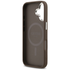 iPhone 17 Barna Guess - Hardcase 4G Triangle Logo MagSafe (GUHMP17SP4TSRCMW) tok - 2. kép