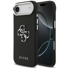 iPhone 17 Air Fekete Guess Hardcase 4G Grained Big and Classic Logo (GUHCP17MPG4SMCEK) tok