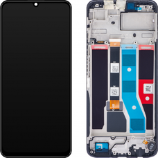 LCD kijelző modul Realme C51-hez, Carbon Black tok