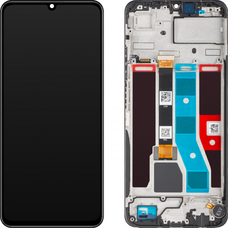 LCD kijelzőmodul Realme Note 50 készülékhez, Midnight Black