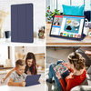 Samsung Galaxy Tab S6 Lite (2020/2022/2024) Sötétkék Techsuit Flex Trifold (Ceruzatartóval) tok - 2. kép