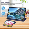 Samsung Galaxy Tab S6 Lite (2020/2022/2024) Sötétkék Techsuit Flex Trifold (Ceruzatartóval) tok - 3. kép