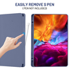 Samsung Galaxy Tab S6 Lite (2020/2022/2024) Purple Techsuit - Flex Trifold (with Pencil Holder) tok - 1. kép