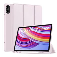 Xiaomi Redmi Pad Pro / Poco Pad Rózsaszín Techsuit Flex Trifold (tolltartóval) tok
