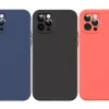 iPhone 12 mini USAMS US-BH728 MagSafe Liquid Silicon tok fekete - 0. kép