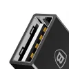 Baseus Adapter USB Type C csatlakozó - USB-A aljzat 2,4A fekete (CATJQ-B01) - 1. kép