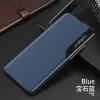 Eco Leather View Case intelligens fliptok Samsung A42 5G kék - 0. kép