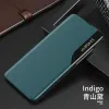 Eco Leather View Case intelligens fliptok Samsung A42 5G zöld - 0. kép