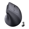 Ugreen M571 vezeték nélküli függőleges egér 2.4 GHz + BT (fekete) - 0. kép
