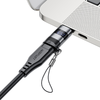  Adapter Acefast (J9) - Digitális kijelzővel, Type-C to USB-C, 480Mbps, 20V/5A, Gyors töltés, adatátvitel - Fém Szürke - 4. kép