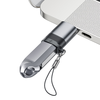 Adapter (J8) - Type-C to USB, 10Gbps adatátvitel, 27W, gyors töltés - Fém Szürke Acefast - 0. kép