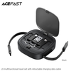  Acefast 2x USB-C, USB, Lightning, Micro-USB, TF Fekete J3 Útikészlet visszahúzható kábellel 60W, 3A, 0.95m Adatkábel - 1. kép