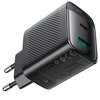 Acefast Fali Töltő (A106) - GaN, Gyors Töltés, Type-C, USB, 45W, 3A, Intelligens Chip - Fekete - 1. kép
