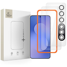Samsung Galaxy S25 FE üvegfólia Tech-Protect Easy Set+ 3-csomag Átlátszó