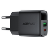 Acefast Fali töltő (A116) - Digitális kijelzővel, Gyors töltés, GaN, Type-C, USB, PD35W - Fekete - 1. kép