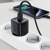 Acefast Fali töltő (A116) - Digitális kijelzővel, Gyors töltés, GaN, Type-C, USB, PD35W - Fekete - 4. kép