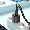 Acefast - Fali töltő (A114) - digitális kijelzővel, gyors töltés, GaN, USB, Type-C, PD25W, 5V/3A - Fekete - 2. kép