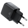 Acefast - Fali töltő (A114) - digitális kijelzővel, gyors töltés, GaN, USB, Type-C, PD25W, 5V/3A - Fekete - 4. kép