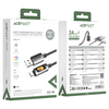 Data Cable Acefast (C21-04) - Gyors töltés, USB - Type-C, 3A, Színes gradiens fényhatás, Nejlon fonat, 1.2m - Fekete - 2. kép