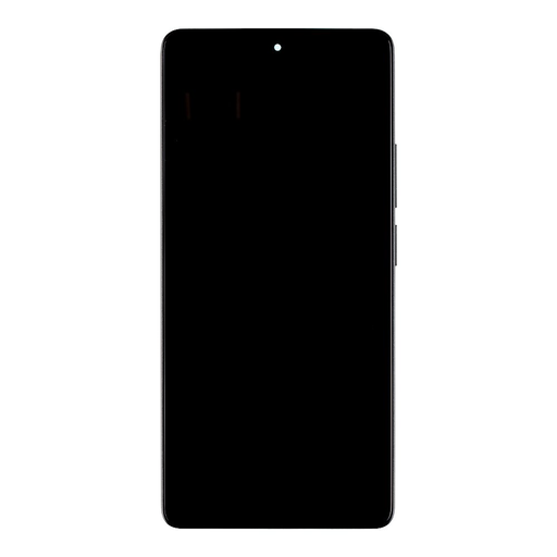 LCD Kijelző + Érintőegység + Előlapi Borítás Poco M6 Pro 4G Fekete (Szervizcsomag)