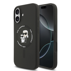 Karl Lagerfeld Liquid Silicone Karl and Choupette MagSafe iPhone 17 tok