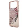  iPhone 17 Pro Max Pink Guess IML Flowers Szíj MagSafe tok - 0. kép