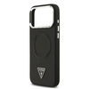 Guess PU Bőr Háromszög Logós MagSafe tok iPhone 17 Pro Max Fekete - 3. kép