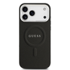 Guess PU Saffiano MagSafe tok iPhone 17 Pro Max-hoz fekete tok - 1. kép