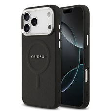 Guess PU Saffiano MagSafe tok iPhone 17 Pro Max-hoz fekete tok