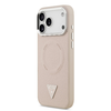 Guess PU Bőr Háromszög Logós MagSafe tok iPhone 17 Pro Pink - 0. kép