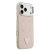 Guess PU Bőr Háromszög Logós MagSafe tok iPhone 17 Pro Pink - 2. kép