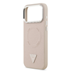 Guess PU Bőr Háromszög Logós MagSafe tok iPhone 17 Pro Pink - 3. kép