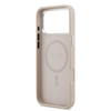 Guess PU Bőr Háromszög Logós MagSafe tok iPhone 17 Pro Pink - 4. kép