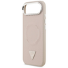  iPhone 17 Rózsaszín Guess PU bőr Háromszög Logó MagSafe Air tok - 4. kép