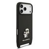 Karl Lagerfeld Saffiano Crossbody pánt Metal Karl és Choupette iPhone 17 Pro tok - 2. kép