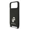 Karl Lagerfeld Saffiano Crossbody pánt Metal Karl és Choupette iPhone 17 Pro tok - 3. kép