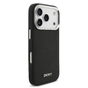  iPhone 17 Pro fekete DKNY PU bőrből készült fém logós csuklópántos MagSafe tok - 2. kép