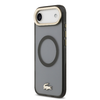  iPhone 17 Air Fekete Lacoste PC/TPU Matt Felület Arany Logós MagSafe fliptok - 0. kép