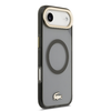  iPhone 17 Air Fekete Lacoste PC/TPU Matt Felület Arany Logós MagSafe fliptok - 2. kép