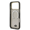 Lacoste PC/TPU Frosted Finish Gold Logo MagSafe iPhone 17 Pro Max fekete tok - 4. kép