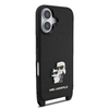 Karl Lagerfeld Saffiano Crossbody Strap Metal Karl and Choupette tok iPhone 17-hez fekete - 2. kép