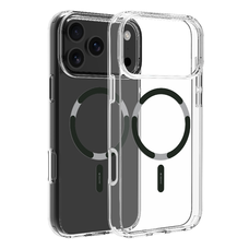  iPhone 17 Pro Max átlátszó tok - Fekete Dviced MagSafe tok