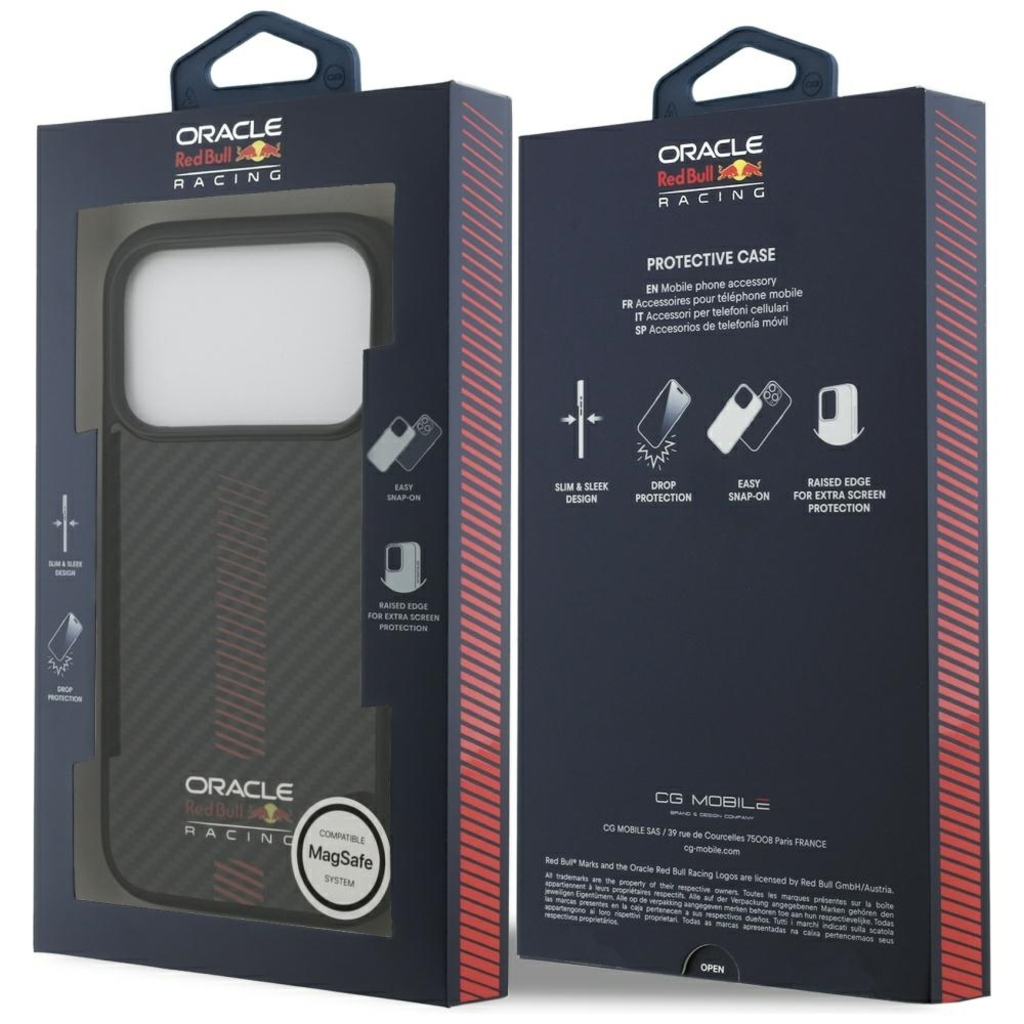  iPhone 17 Pro fekete Original Case RED BULL Kevlar Powerbar MagSafe tok - 8