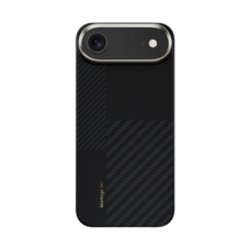  iPhone 17 Air fekete Benks Montage Mágneses Páncél Air Kevlar Fliptok Fémkeret 600D+1500D (MB68) tok