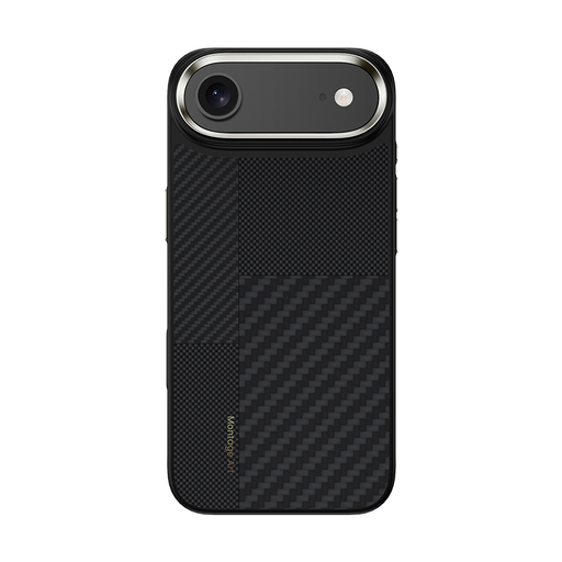  iPhone 17 Air fekete Benks Montage Magnetic Armor Pro Kevlar tok fémkeret 600D+1500D (MA68) (Kamera vezérlőgomb) tok