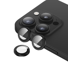  iPhone 15 Pro/15 Pro Max Benks edzett üveg DR zafír lencsevédő kamera számára fekete üvegfólia (3 darab lencse)