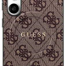 Samsung Galaxy S25 FE Guess klasszikus logó gyűrű tok barna